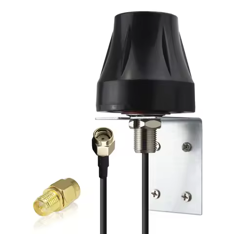 Outdoor WiFi Aerial DualBand 2.4GHz 5.8GHz Wall Mount MIMO RP-SMA Male Waterproof WiFi Antenna + RF 