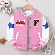 Varsity Baseball Jacket for Children Ages 2 3 4 5 6 7 8 9 10 11 12 Years / Boys and Girls Sweater Ja