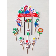 MARIO BROS TOPPER MARIO BROS CAKE TOPPER MARIO BROS CAKE TOPPER/ BRSO CAKE DECORATIONS/