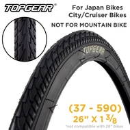 TOPGEAR 37-590 (JAPAN BIKE 26x1-3/8) [NOT FOR MOUNTAIN BIKE] Bicycle Tire 1 Piece (Isang Piraso)