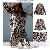 76321 - Beige Tiger Pattern 1 (XS, S, M, L) - Blouse