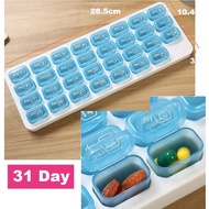 EngHong Pill Box 7day Pill Box 7days Pill Medicina Case 31day Medicine Box 28 Pill Box 药剂盒 Jewelry B