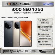 iQOO NEO 10 5G [32GB*(16+16)GB RAM 512GB ROM] - Original iQOO Malaysia