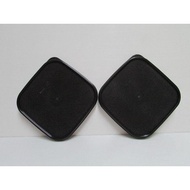 NEW TUPPERWARE MODULAR MATES BLACK SQUARE SEAL LID COVER(2PCS)