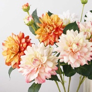 Long Branch Colorful Dahlia Silk Flower Simulation Dahlia Indoor Flower Arrangement Wedding Photogra