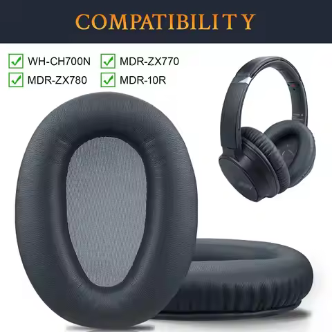Replacement Ear Pads Cushions for Sony WH-CH700N (WHCH700N) & MDR-ZX780 (ZX780DC)/MDR-ZX770 (ZX770BN