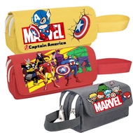 Marvel Spiderman PencilCase Double Zipper Ironman Stationery Bag Student Children School Pen Case Large Capacity Pencil Case