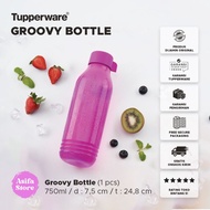 TUPPERWARE GROOVY BOTTLE 750ML - BOTOL MINUM LUCU UNIK VIRAL KEKINIAN