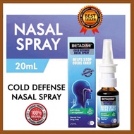 Betadine Cold Defense Nasal Spray 20mL For Adult (EXP:08/2024)