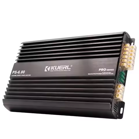 Class AB Car Audio Power Amplifier Professional 80W*6 Full Range 6 Channel Car Amplifier
