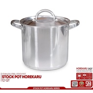 HOREKAKU STOCK POT STAINLESS STEEL LID 12 QT BRAND SUPRA SP-12SPH-IM-SSL