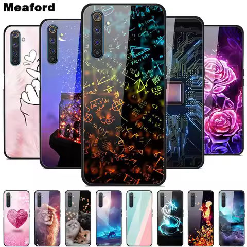 For Realme 6 Pro Tempered Glass Case for Realme 6 6S 6i Soft Bumper Hard Funda For Realme 6 Pro Phon