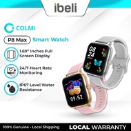 COLMI P8 Max 1.69-inch Smart Watch Full Touch Heart Rate Fitness Tracker IP67 Waterproof Smart Watch