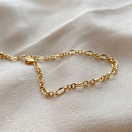 如煙 - 黃銅電鍍18K金手鍊