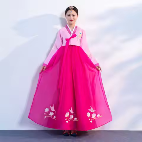 New Korean Traditional Costume Hanbok Dress Hanbok Female Korea Palace Costume National Minority Dan