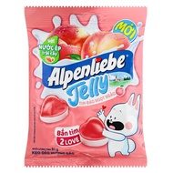 Kẹo dẻo Alpenliebe Jelly tim đào ngọt ngào hương đào gói 91g (từ 2 tuổi)