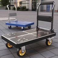 Steel Plate Trolley Trolley Express Truck Home Office Portable Foldable Construction Site Warehouse Platform Trolley