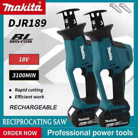 Makita DJR189 Cordless Electric Reciprocating Saw Brushless Rechargeable Wood Metal Cutting Saw Port