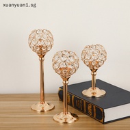 XUAN Crystal  Holder Modern Tealight  Home Christmas Party  Stand Wedding Dinning Table Centerpiece Decoration SG