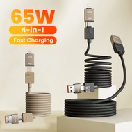 Elough 4 in 1 Multi-funcational PD65W Magnetic Fast Charging Type C to Type C Cable PD27W Type C to 
