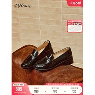 73hours Women's Shoes Wood Gallery Spring New Style British Style Commuter Daughter Loafers