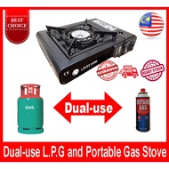 Gas Stove (Dual-use L.P.G)  Portable Gas Stove Dapur Gas Mudah Alih