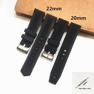 20mm 22mm Rubber Strap for TAG Heuer Silicone Watch Band Aquaracer Carrera Rubber and Resin Watch Br