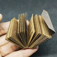 Kitab Stambul Alquran Mini Coklat Antik Model Kuno Lawas Langka