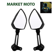 DUCATI SIDE MIRROR UNIVERSAL mutarru BLACK / dominoblack high quality mirror