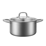 Uncoated 316 Stainless Steel Soup Pot For Home Thickened Cooking Milk Pot Steamer Induction Cooker Double-Layer Food Grade Heightening