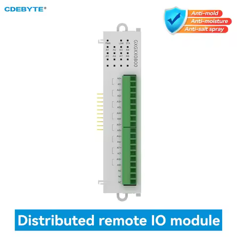 8AI Differential Voltage Distributed Remote IO Module Expansion Module CDEBYTE GXGXX0800 Modbus TCP/