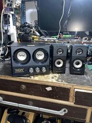 高雄 小港區 桂林 - 2手 OZAKI WoW 尾崎 WR325 雙出力 重低音 25W 玩樂機 電腦音箱 8成新 出