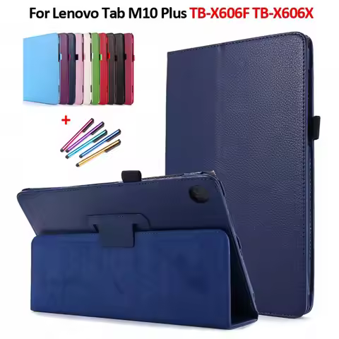 Etui for Lenovo Tab m10 fhd plus Tablet Case Fold Leather Stand Flip Cover for Funda Lenovo Tab M10 