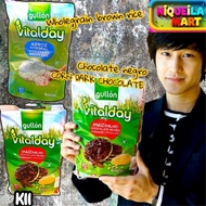 BISCUIT GULLON VITALDAY (WHOLEGRAIN BROWN RICE/CORN DARK CHOCOLATE)100G