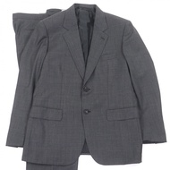 狀況極佳 □ Brioni Signature Super150s 羊毛單人西裝，外套和褲子套裝，灰色，50 碼，意大利製造，正品男士西裝。