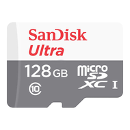 128 GB MICRO SD CARD (ไมโครเอสดีการ์ด) SANDISK ULTRA SDHC CLASS 10 (SDSQUNR-128G-GN6MN) 