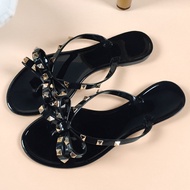 Jelly Diamond PVC Sandals - Protective Flat Work Shoes for Women