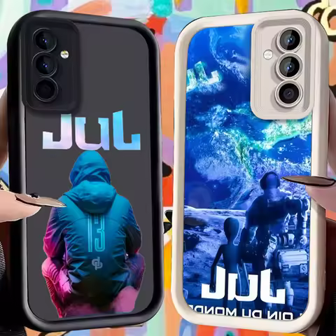 Sunglasses Cool Jul Case for Samsung Galaxy A53 A50 A50S A36 5G A35 A34 A33 A32 A30 A26 A24 A23 A22 