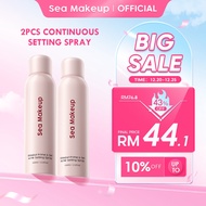 Sea Makeup Bundle 2pcs Stayput Prime&Set Continuous Setting Spray - Velvet Matte|spray makeup tahan 