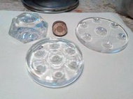 陶瓷賣場-水晶球用透明塑膠衛星七星陣底盤小 大.