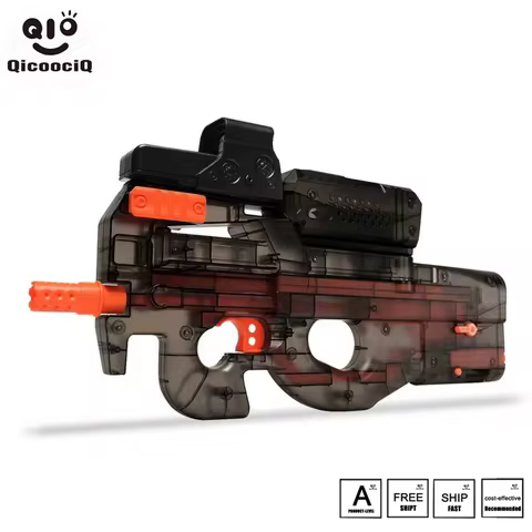Gel Splat Blaster P90 - 7.4V Modular Rechargeable Battery - Manual and Fully Automatic - Outside Act
