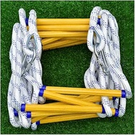 Emergency Escape Rope Ladder with Carabiners Safety Evacuation Ladder for Children/Blue/8M/26Ft