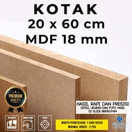 20 x 60 cm Box - 18 mm MDF - Wooden Board MDF/