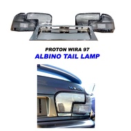 Tail Lamp Albino 97 Complete Set Dengan Ref Chrome / Papan Plate , Lampu Belakang Proton Wira Albino