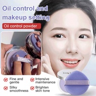 Oil Control Pressed Powder Transparent Brightening Powder Lavender Powder Cake Purple Powder Setting
