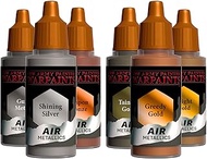 The Army Painter, Air Triads Most-Wanted Metallics – Airbrush-Ready Paint – Metallics with 6 x 18 ml