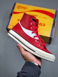 Converse Chuck 70 Hi Coca-Cola แข่งขัน รองเท้าผู้ชายหนังสีแดง