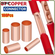 LUCKY-SUHE 100Pcs GT Copper Terminal Connecting Tube, Hole Passing Cable Connector Kit Wire Terminal