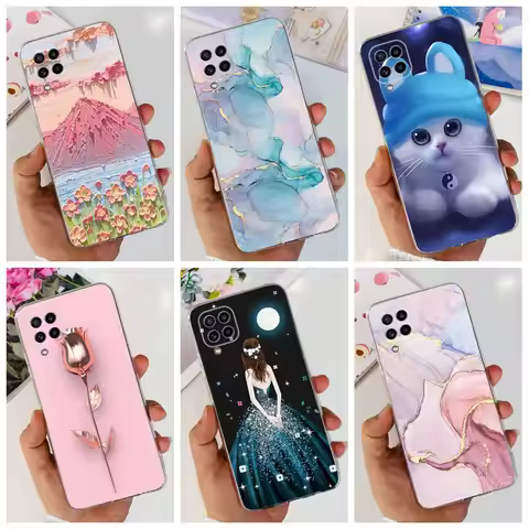 For Samsung Galaxy M22 M32 M52 Case Popular Marble Shockproof Silicone Soft Back Cover For Samsung S