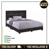 Living Mall Faux Leather/Fabric Divan Bed Frame - Available in 4 Sizes